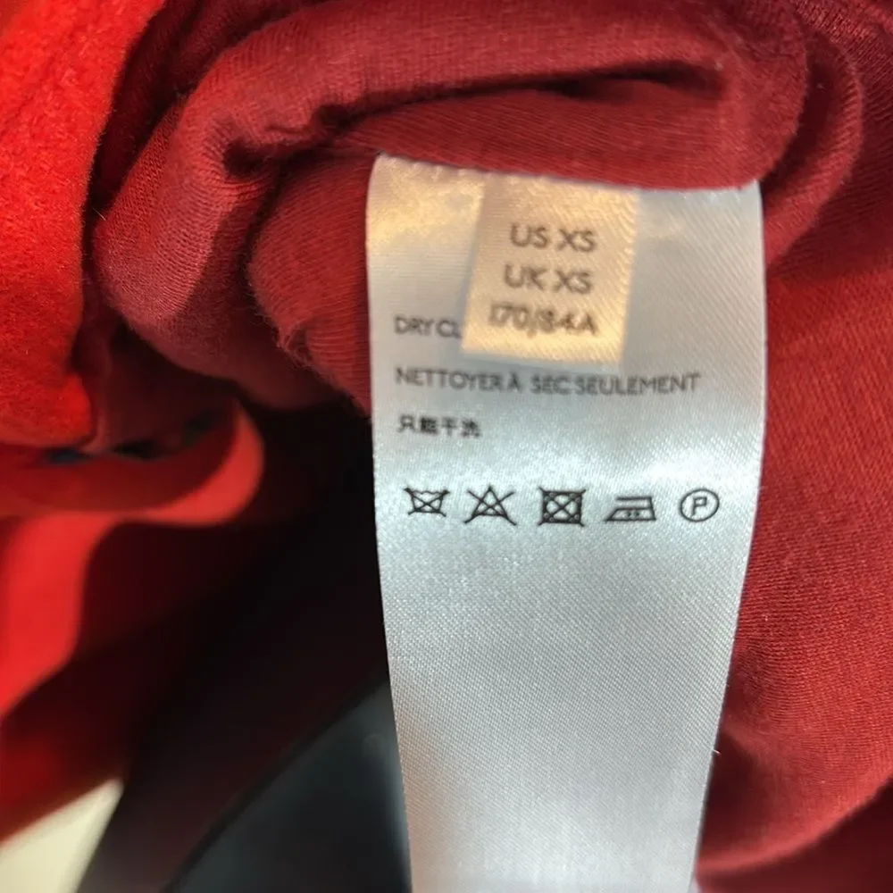 Anthropologie women’s xs Sascha assymetrical button front coat red chic - Picture 10 of 14